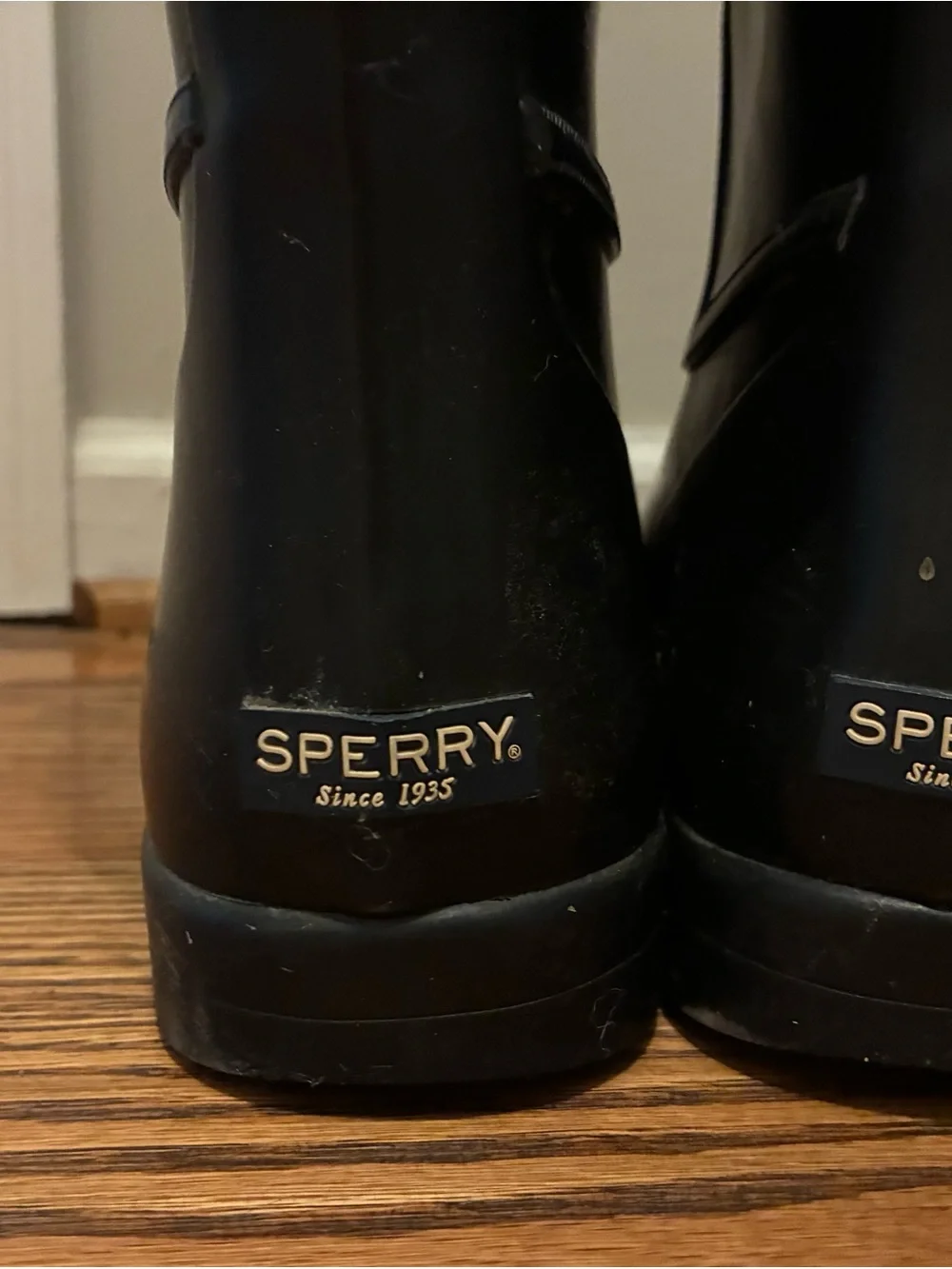 Waterproof Tall Rain Boots in Black and Brown
